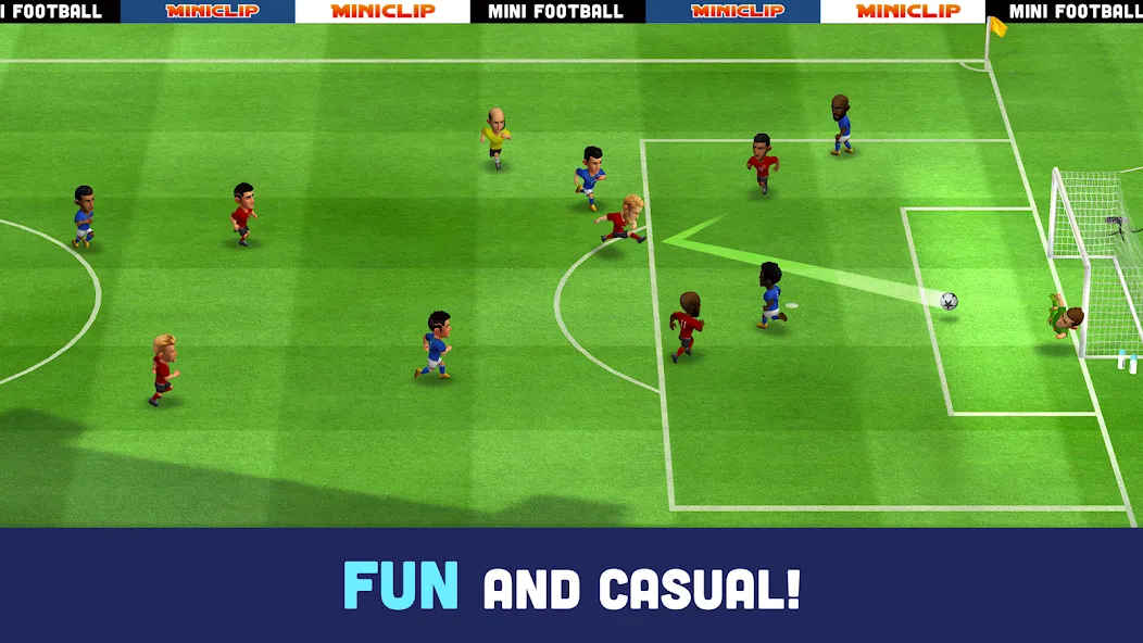 Mini Football - Mobile Soccer (Мини Футбол) [МОД Много денег] APK Android Screenshot 2