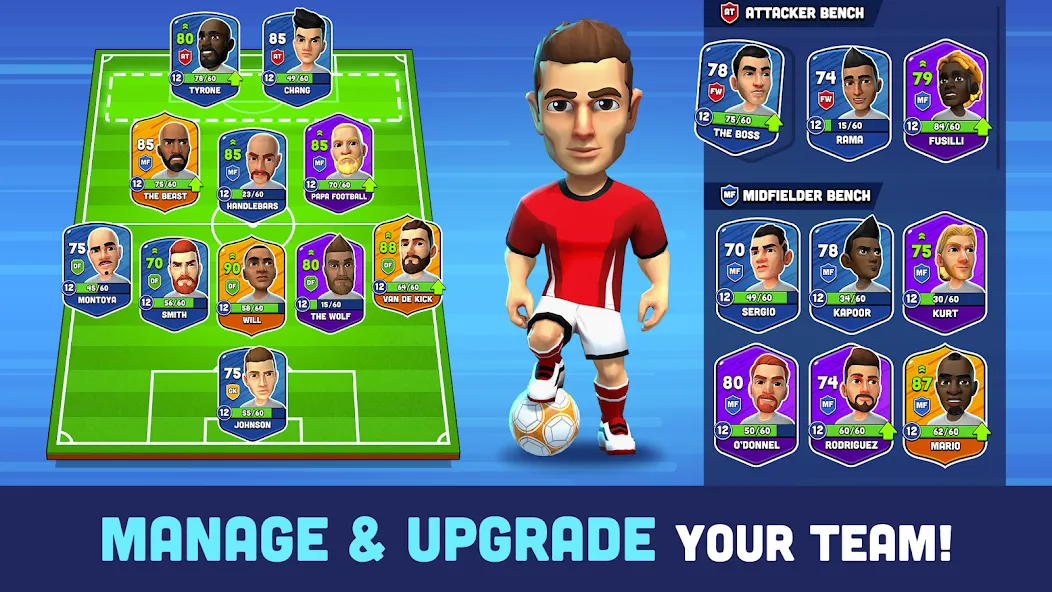 Mini Football - Mobile Soccer (Мини Футбол) [МОД Много денег] APK Android Screenshot 4