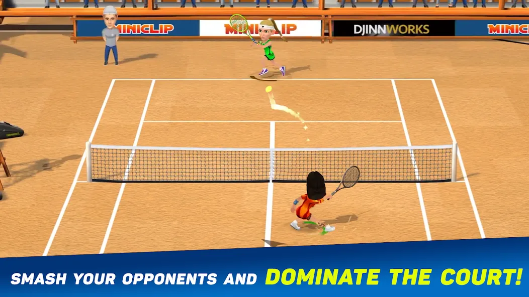 Mini Tennis: Perfect Smash (Мини Теннис) [МОД Mega Pack] APK Android Screenshot 2