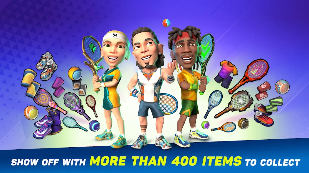 Mini Tennis: Perfect Smash (Мини Теннис) [МОД Mega Pack] APK Android Screenshot 5