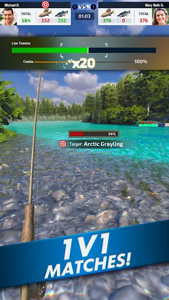 Ultimate Fishing! Fish Game [МОД Unlocked] APK Android Screenshot 2