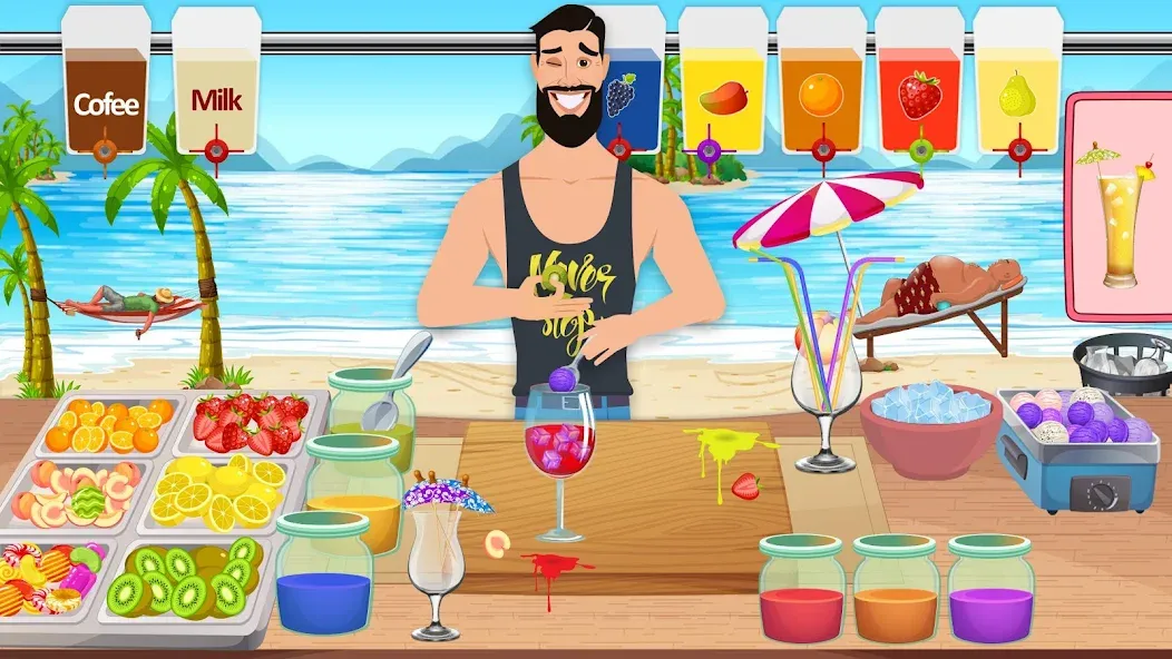 Boba cocktail:DIY recipe games [МОД Бесконечные монеты] APK Android Screenshot 2