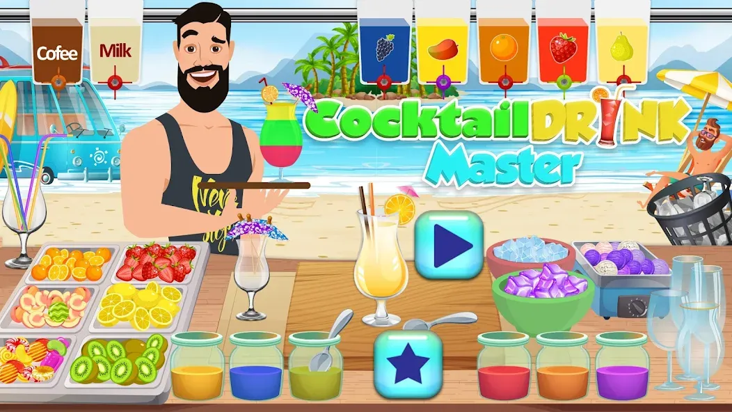 Boba cocktail:DIY recipe games [МОД Бесконечные монеты] APK Android Screenshot 3
