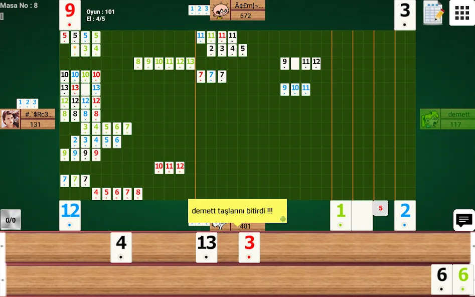 mini101 Online 101, Okey ve 51 [МОД Много денег] APK Android Screenshot 4