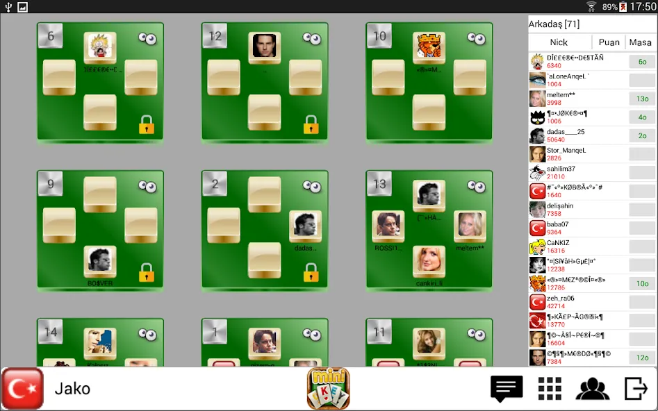 miniOKEY Online Okey Oyunu (миниОКЕЙ Онлайн Океи Ойуну) [МОД Mega Pack] APK Android Screenshot 2