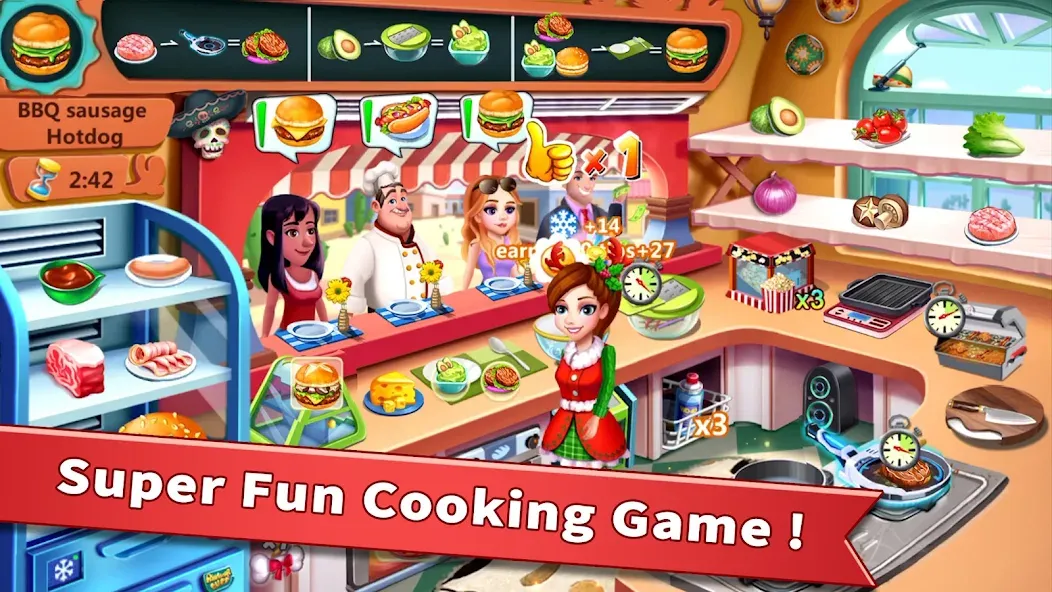 Rising Super Chef - Cook Fast (Райзинг Супер Шеф) [МОД Меню] APK Android Screenshot 1