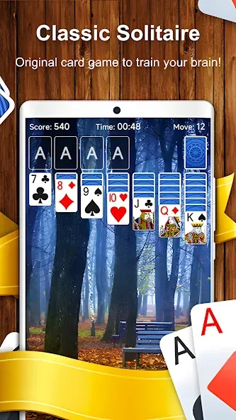 Solitaire Card Game (Солитер карточная игра) [МОД Меню] APK Android Screenshot 2