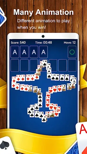 Solitaire Card Game (Солитер карточная игра) [МОД Меню] APK Android Screenshot 5