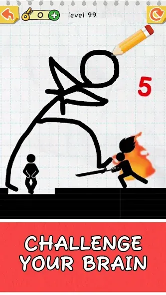 Draw 2 Save: Stickman Puzzle (Дроу 2 Сэйв) [МОД Бесконечные монеты] APK Android Screenshot 5