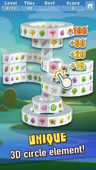 3D Mahjong Triple Tile Match (Маджонг Трипл Плит Матч) [МОД Бесконечные монеты] APK Android Screenshot 2