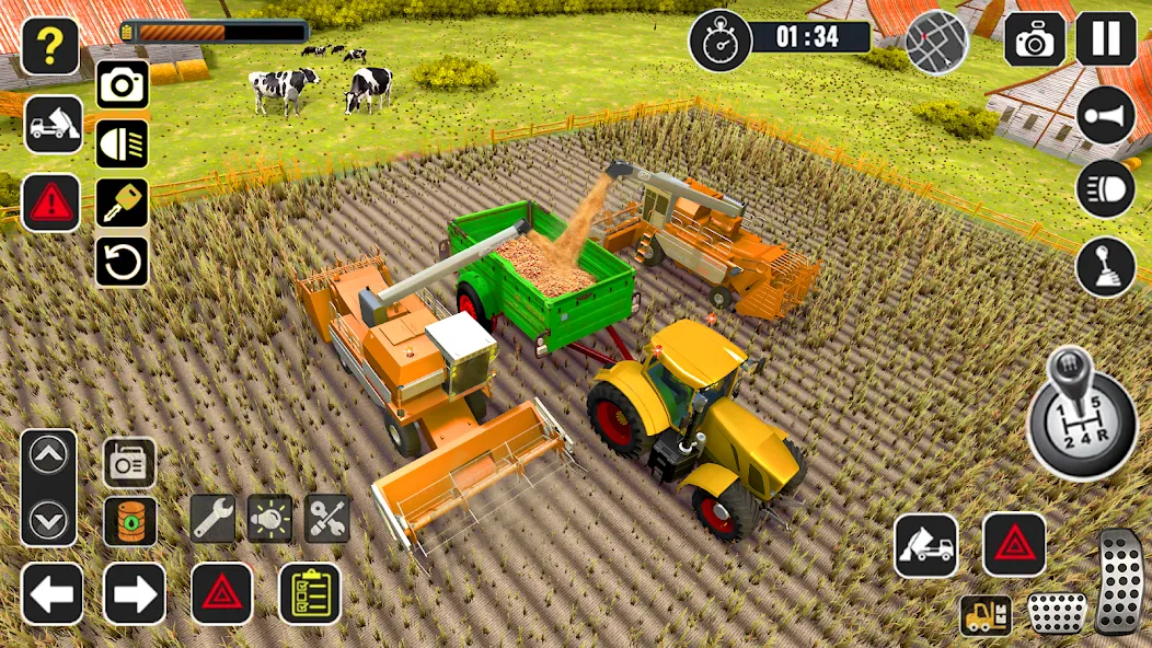Tractor Farming Game Harvester [МОД Premium] APK Android Screenshot 3
