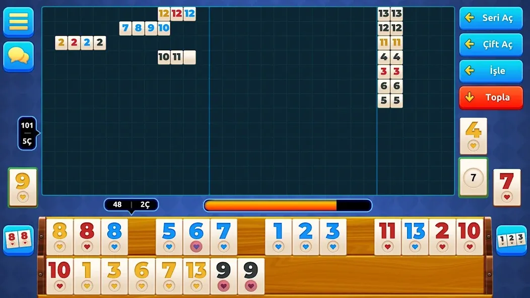 Mega 101 Okey - Çevrimiçi (Мега 101 Окей) [МОД Mega Pack] APK Android Screenshot 5