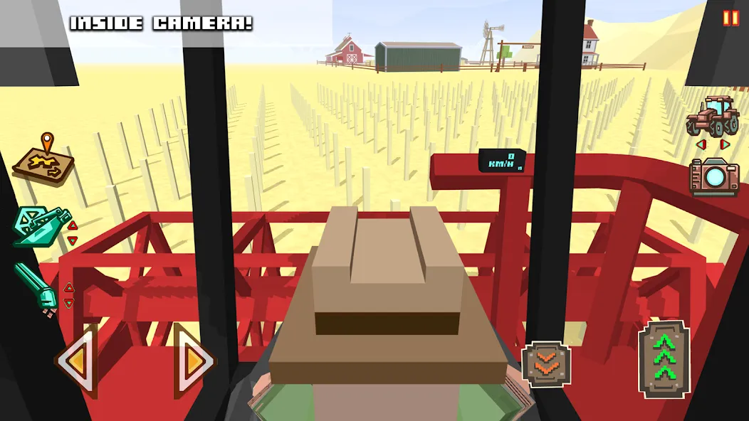 Blocky Farm Racing & Simulator [МОД Бесконечные монеты] APK Android Screenshot 3