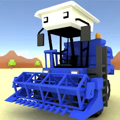 Blocky Farm Racing & Simulator [МОД Бесконечные монеты] APK Android