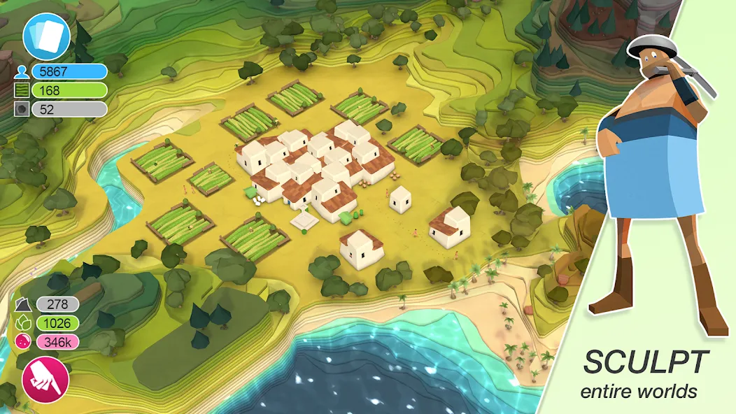 Godus (Годус) [МОД Unlocked] APK Android Screenshot 1