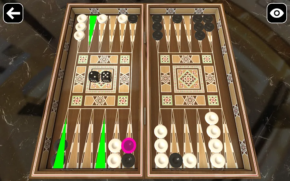Original Backgammon [МОД Много денег] APK Android Screenshot 2