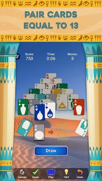 Pyramid Solitaire - Card Games (Пирамида Солитер) [МОД Mega Pack] APK Android Screenshot 2