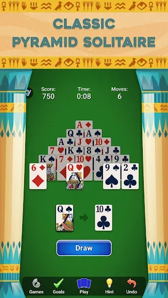 Pyramid Solitaire - Card Games (Пирамида Солитер) [МОД Mega Pack] APK Android Screenshot 3