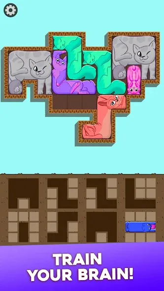 Block Puzzle Cats (Блок Пазл Кошки) [МОД Unlocked] APK Android Screenshot 4