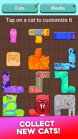 Block Puzzle Cats (Блок Пазл Кошки) [МОД Unlocked] APK Android Screenshot 5