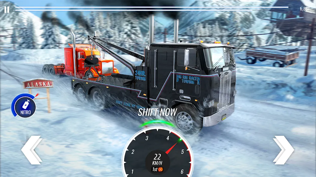 Big Rig Racing: Drag racing (Биг Риг Рейсинг) [МОД Много денег] APK Android Screenshot 2
