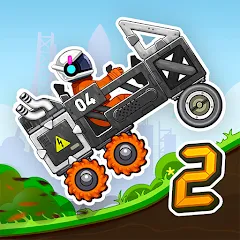 Rovercraft 2: Race a space car (Роверкрафт 2) [МОД Много денег] APK Android