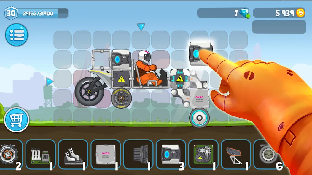 Rovercraft:Race Your Space Car (Роверкрафт) [МОД Много денег] APK Android Screenshot 2