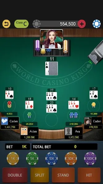 World Blackjack King [МОД Premium] APK Android Screenshot 3