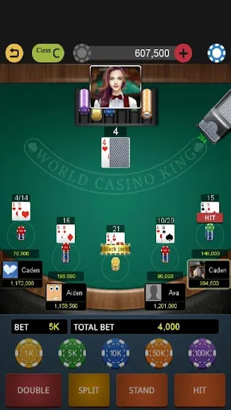 World Blackjack King [МОД Premium] APK Android Screenshot 4