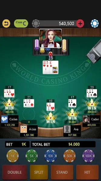 World Blackjack King [МОД Premium] APK Android Screenshot 5