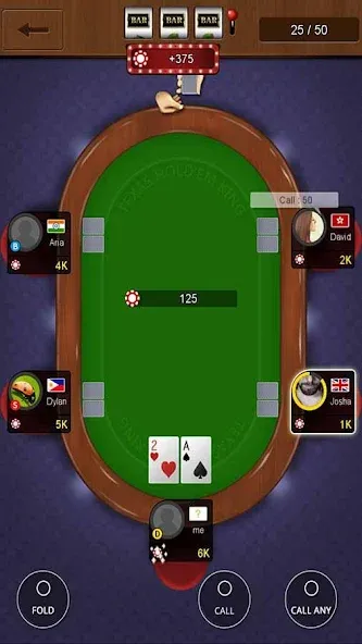 Texas holdem poker king [МОД Много денег] APK Android Screenshot 4