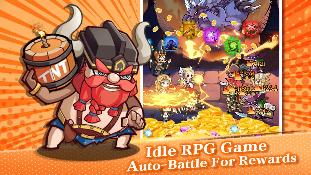 Mythic Summon: Idle RPG (Мифическое Призывание) [МОД Много денег] APK Android Screenshot 3