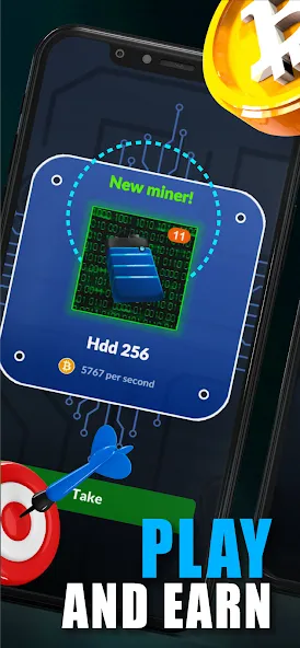 Merge Crypto Miner: Earn Money (Мердж Крипто Майнер) [МОД Много денег] APK Android Screenshot 1