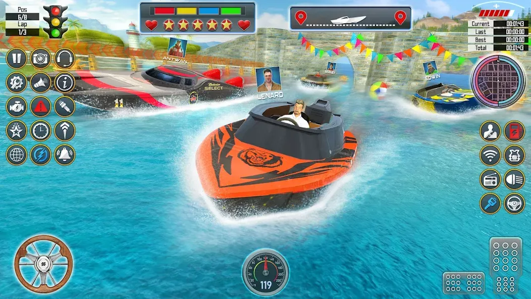 Speed Boat Racing: Boat games [МОД Mega Pack] APK Android Screenshot 2