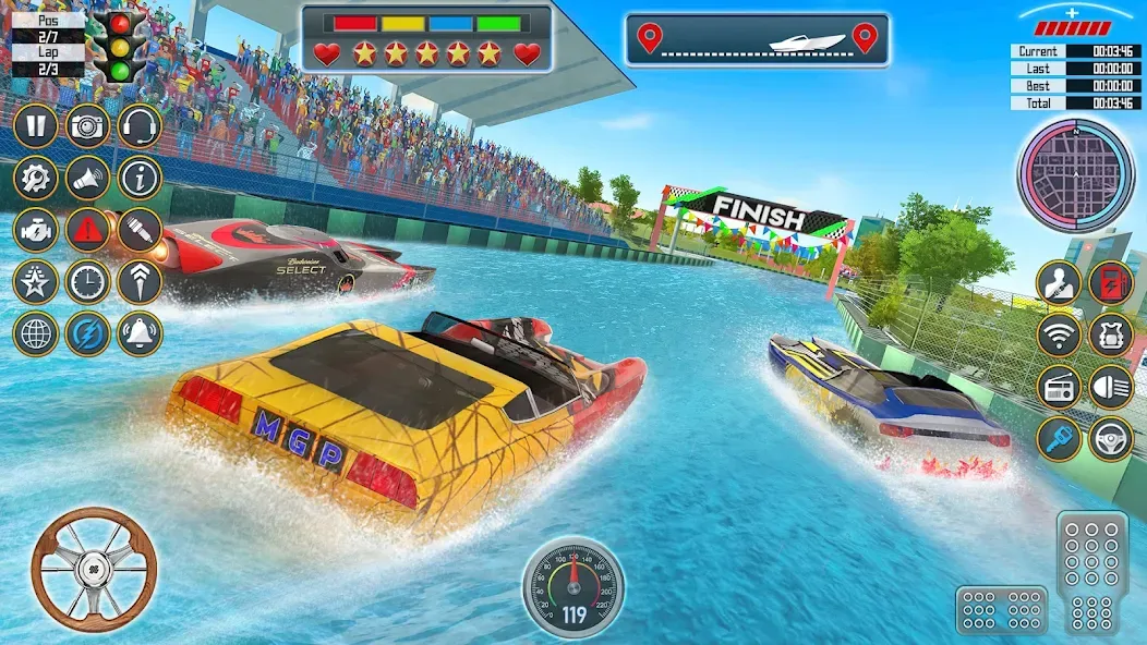 Speed Boat Racing: Boat games [МОД Mega Pack] APK Android Screenshot 4