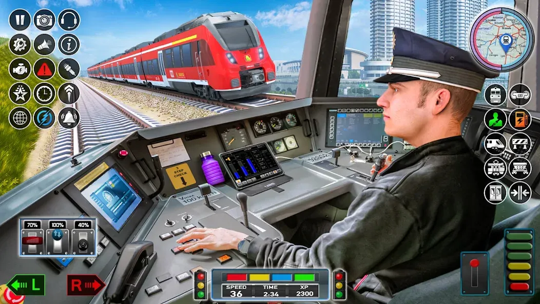 City Train Game 3d Train games [МОД Бесконечные монеты] APK Android Screenshot 2