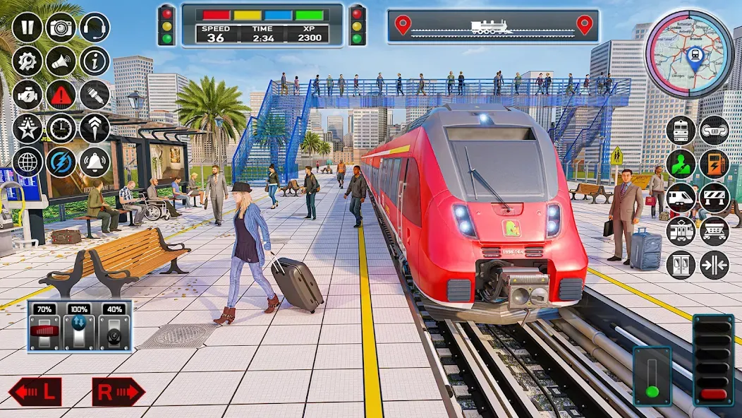 City Train Game 3d Train games [МОД Бесконечные монеты] APK Android Screenshot 5