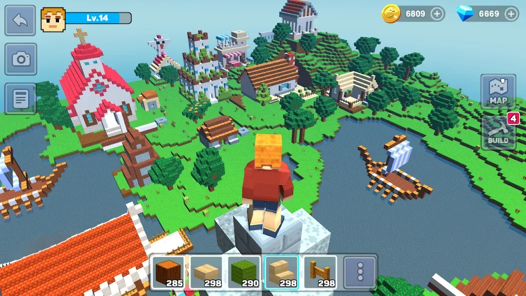 MiniCraft: Blocky Craft 2024 (МиниКрафт) [МОД Mega Pack] APK Android Screenshot 1