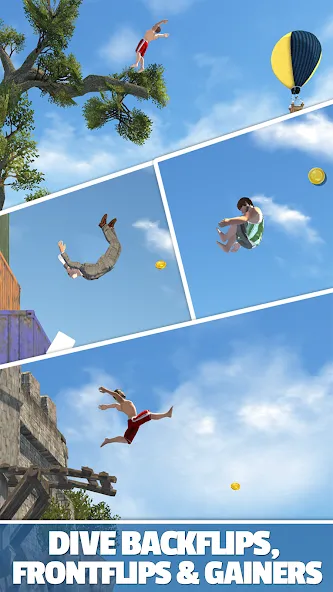 Flip Diving (Флип дайвинг) [МОД Unlocked] APK Android Screenshot 2