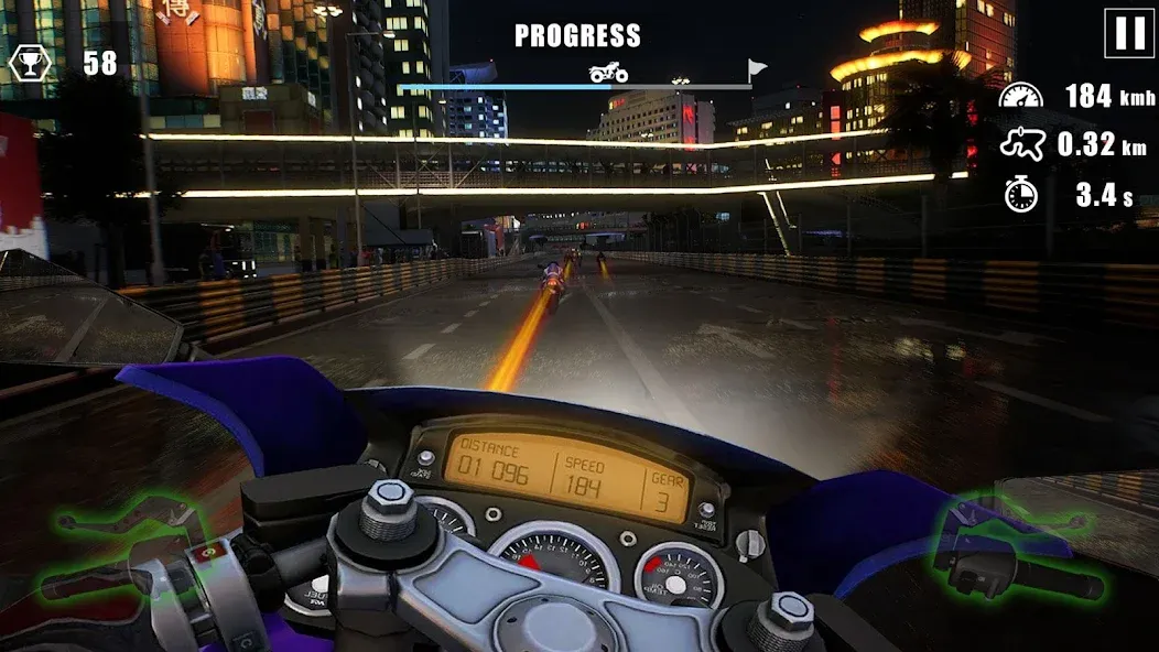 Moto Bike Race : Driving Car (Мото Байк Рейс) [МОД Все открыто] APK Android Screenshot 2