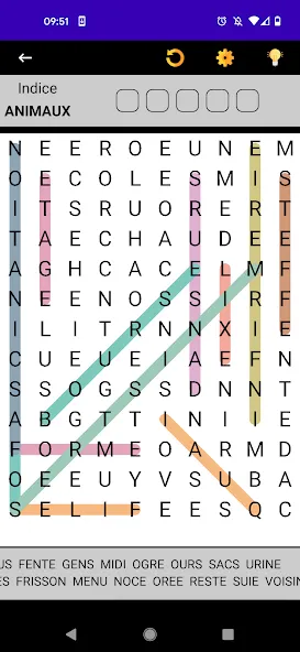 Mots Mêlés Français [МОД Много денег] APK Android Screenshot 1