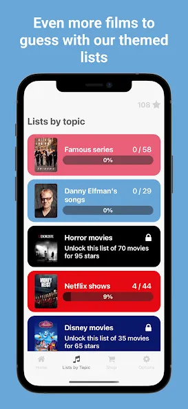 Movie Music Quiz - Blindtest (Муви Мьюзик Квиз) [МОД Unlocked] APK Android Screenshot 5