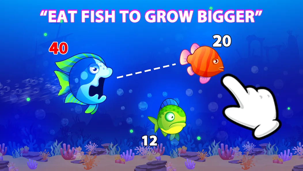 Eat Fish.IO : Fish Battle [МОД Много денег] APK Android Screenshot 1
