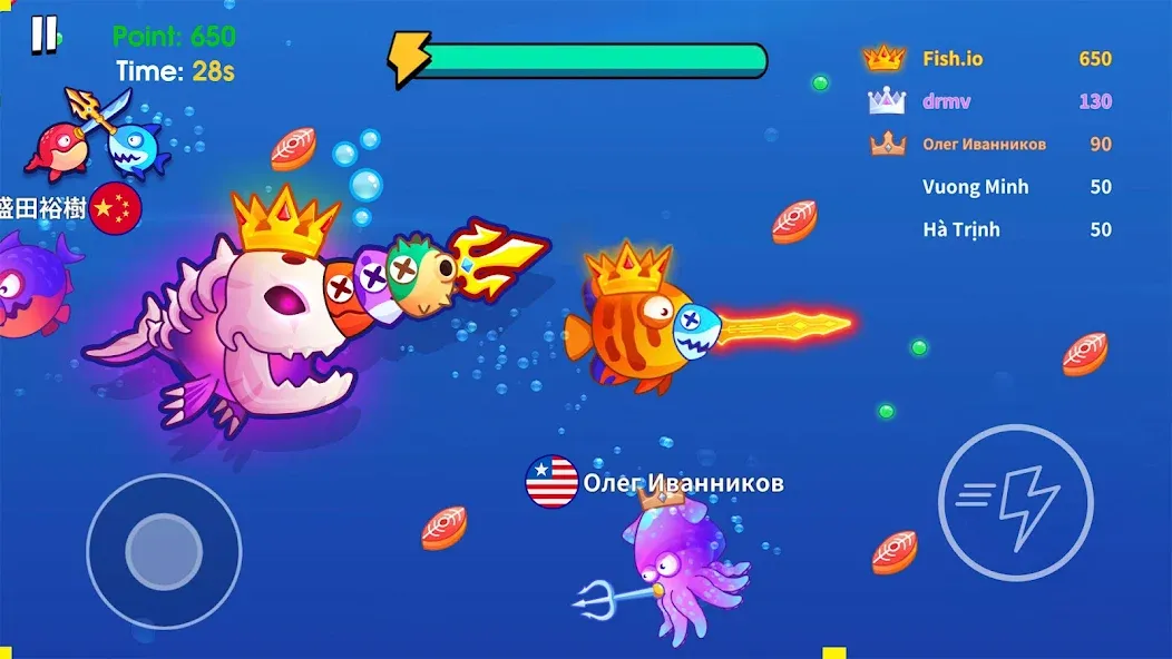 Sword Shark.io - Hungry Shark [МОД Mega Pack] APK Android Screenshot 2