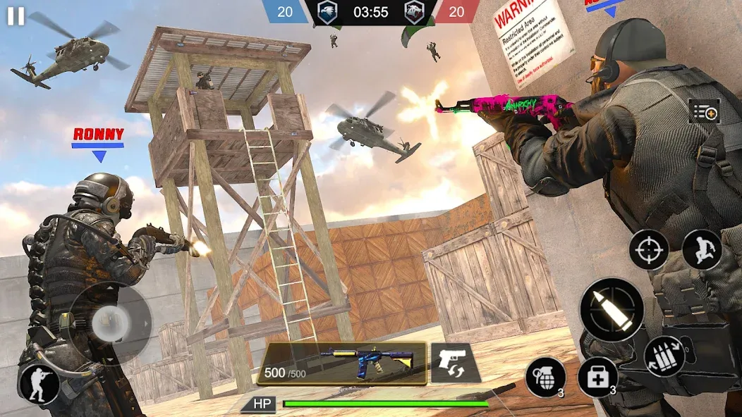 Army Commando Shooting Games [МОД Бесконечные монеты] APK Android Screenshot 4