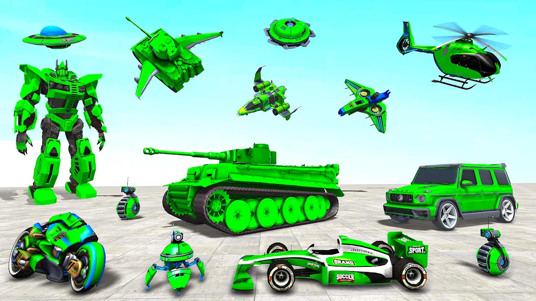 Tank Robot Game Army Games (армейский танк робот трансформационная игра) [МОД Unlocked] APK Android Screenshot 2