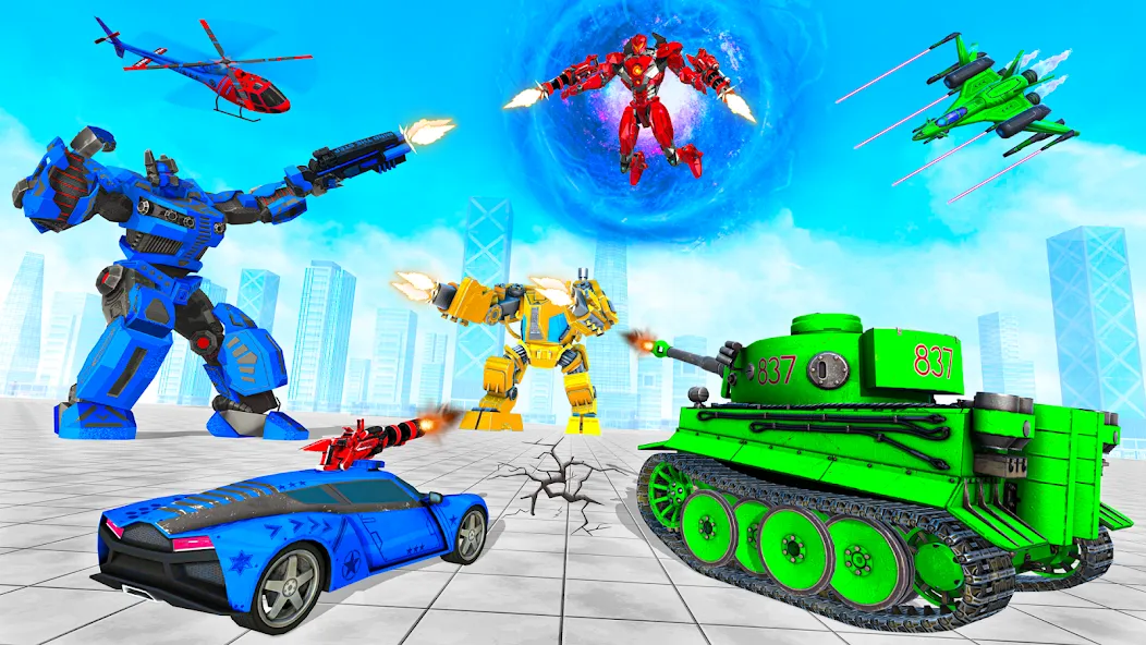 Tank Robot Game Army Games (армейский танк робот трансформационная игра) [МОД Unlocked] APK Android Screenshot 3
