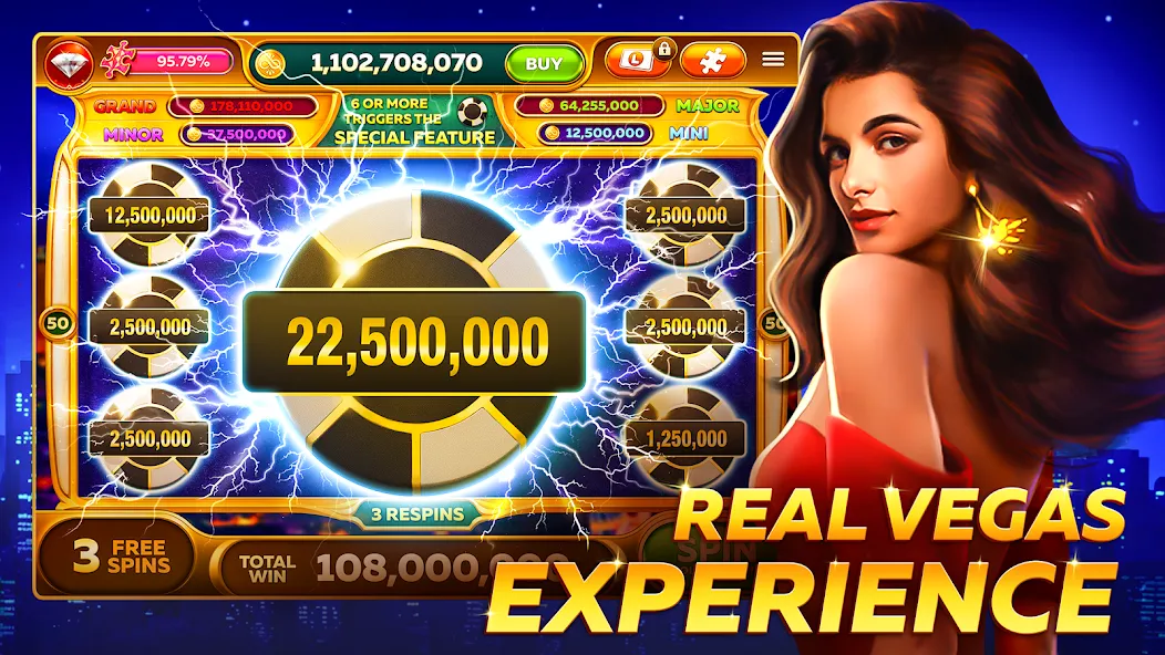 Infinity Slots - Casino Games (Инфинити Слоты) [МОД Premium] APK Android Screenshot 1