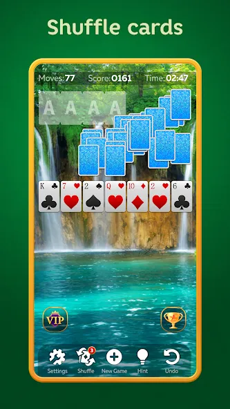 Solitaire Play - Card Klondike (Солитер Плей) [МОД Бесконечные монеты] APK Android Screenshot 2