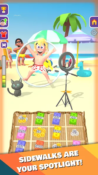 Street Life: Merge Tap Clicker (Беггинг Лайф) [МОД Много денег] APK Android Screenshot 5